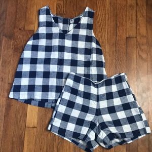 Plaid Top and Short Combo, old navy